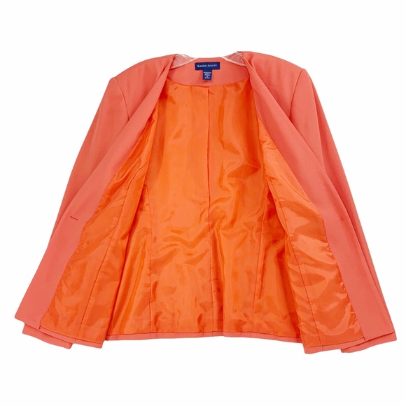 Karen Scott Single Breasted Collarless Blazer - Picture 5 of 13